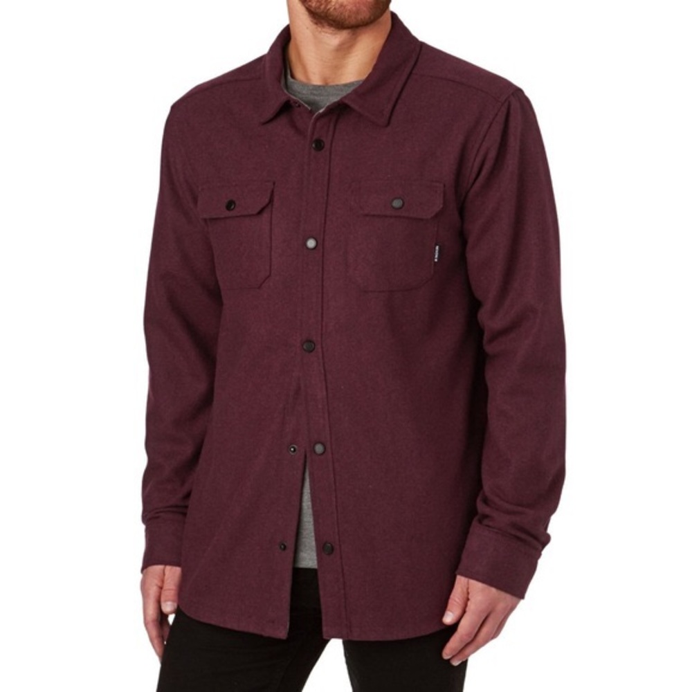 Nixon Burgundy Corporal Wool Jacket. Size Large.
